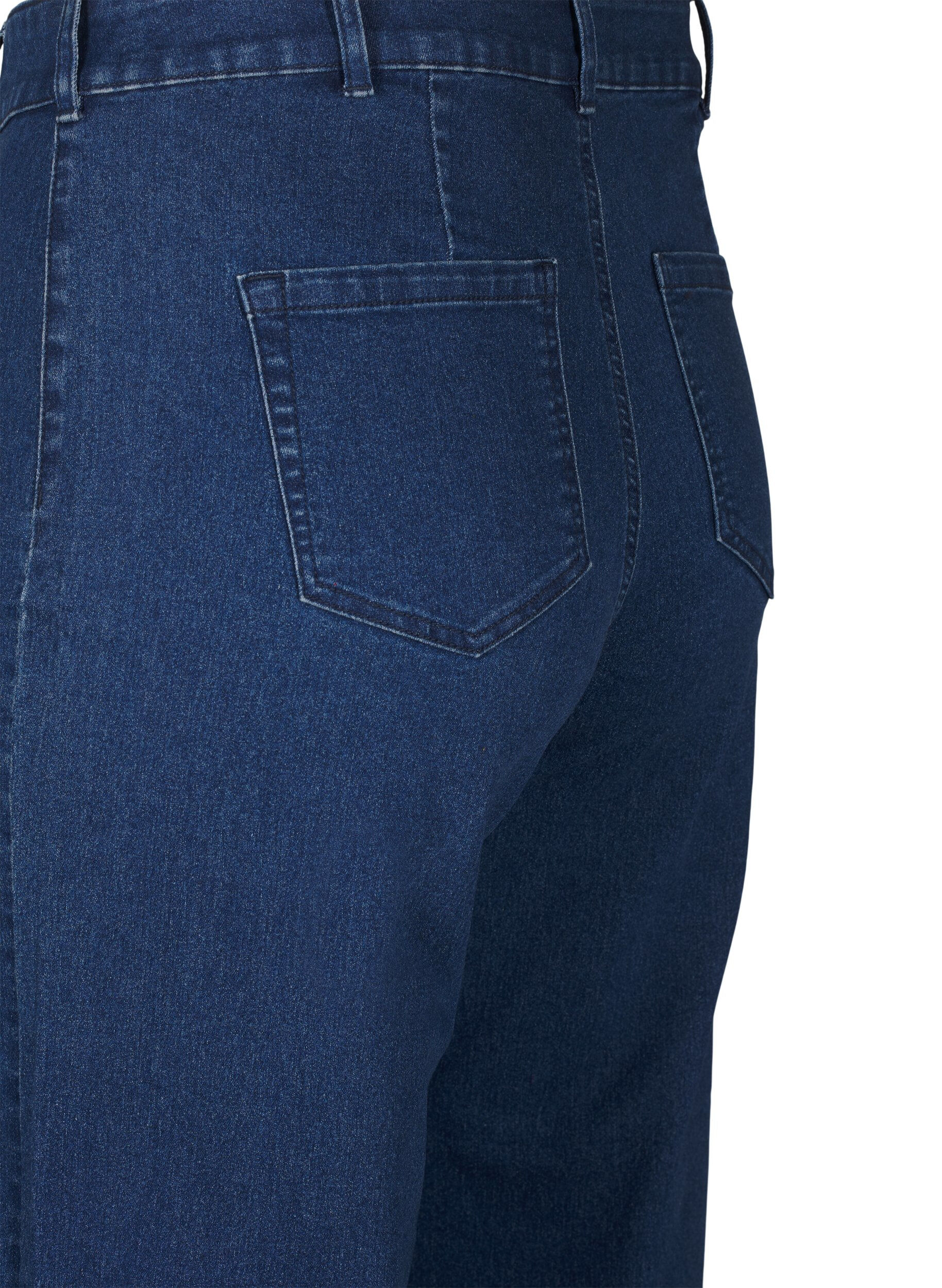 Zizzi Jeans mit weiter Passform, Blau, Packshot image number 3