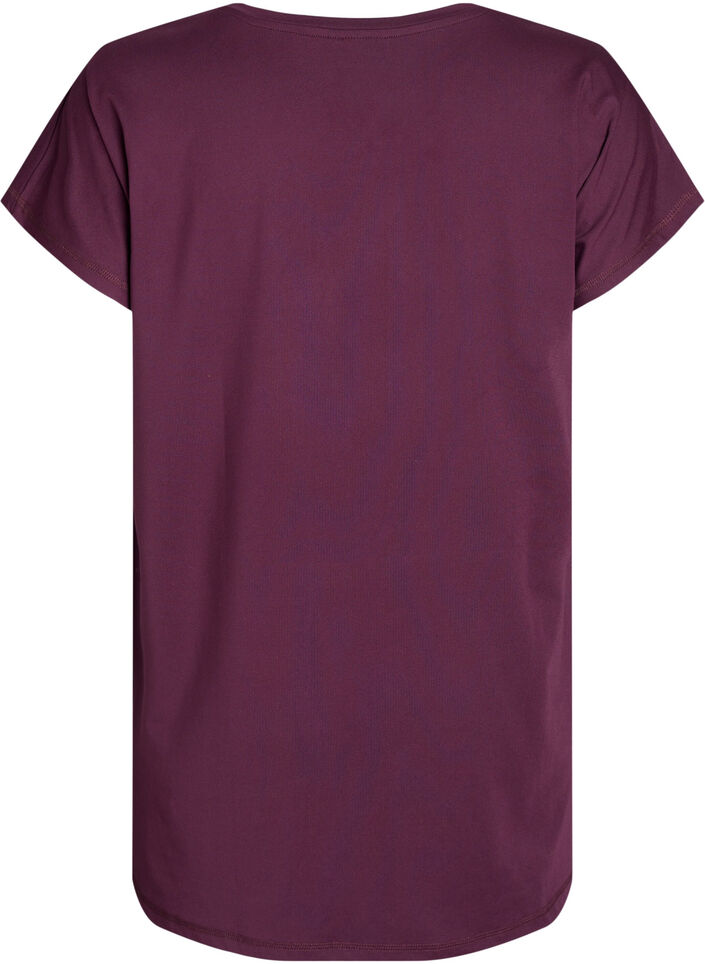 T-shirt long de sport, Bordeaux, Packshot image number 1