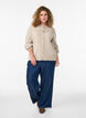 Strickjacke aus weichem Strick mit goldfarbenen Kn&ouml;pfen, Beige, Model image number 1