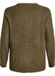 Melierte Strickbluse mit Rundhalsausschnitt, Gr&uuml;n, Packshot image number 1