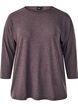 Bluse aus Jersey mit 3/4-&Auml;rmeln, Braun, Packshot image number 0