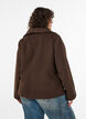 Kurze Jacke mit asymmetrischer Knopfleiste, Braun, Model image number 2