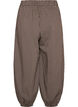 Ballonhose mit hoher Taille und Allover-Muster, Braun, Packshot image number 1