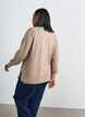 Chemisier en tricot avec col rond et motif tricot, Beige, Model image number 2