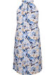 Robe de cocktail en viscose avec dos nu, Blue Graphic AOP, Packshot image number 1