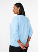 Feinstrick-Strickjacke mit Rundhalsausschnitt, Blau, Model image number 2