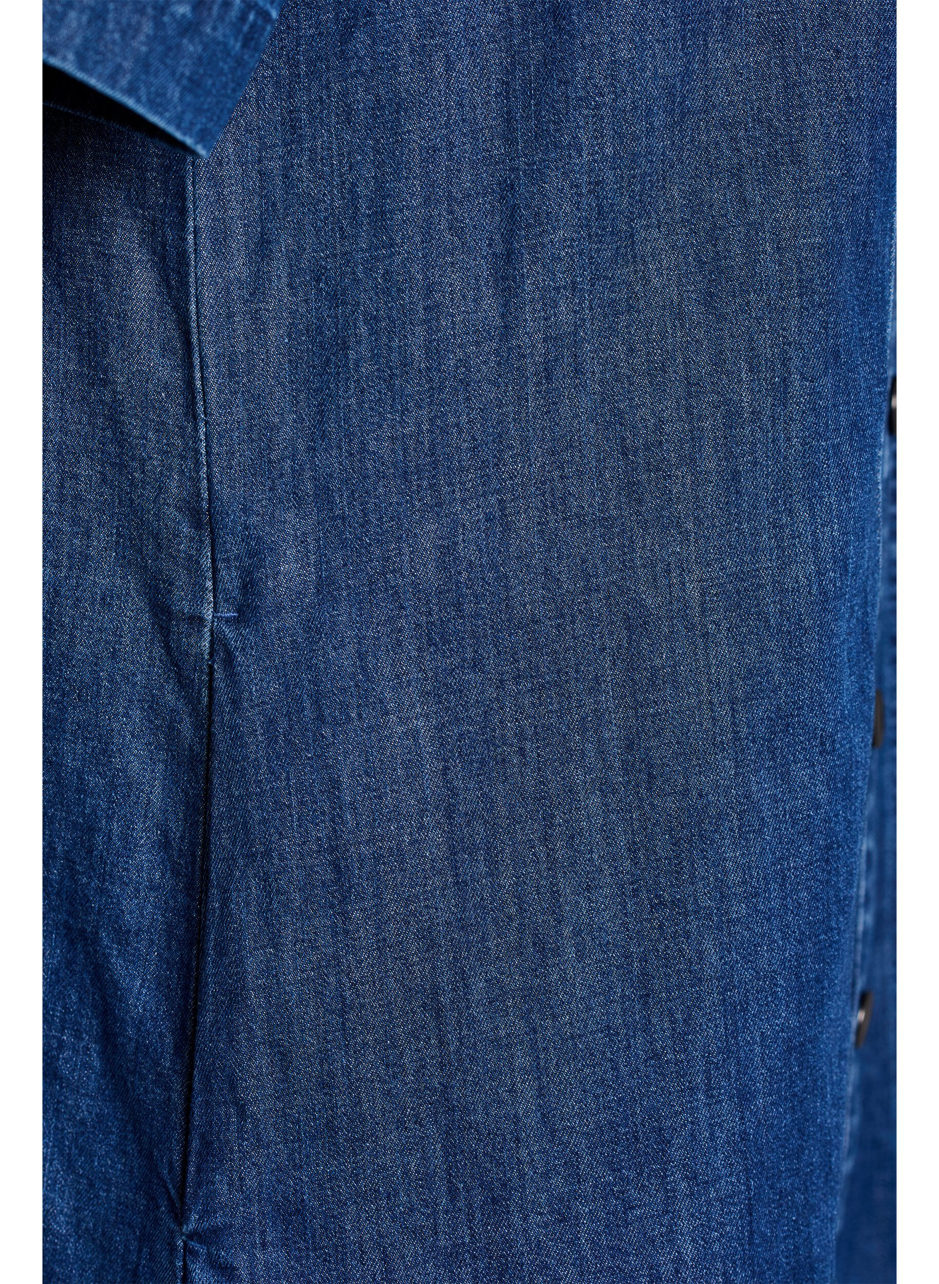 ZizziRobe-chemise en denim mi-longue, Bleu, Packshot image number 3