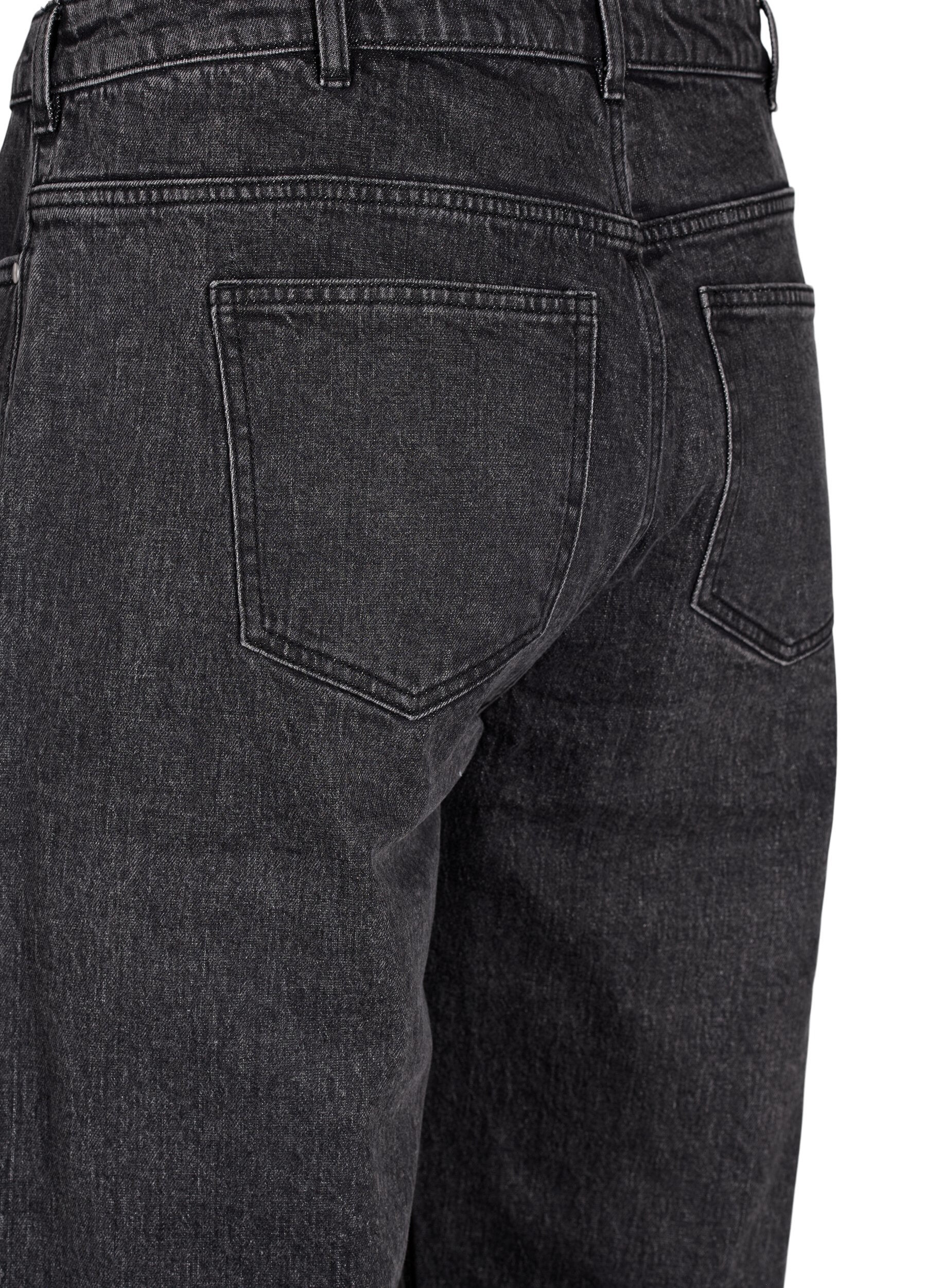 Zizzi Jean ample avec longueur raccourcie, Gris anthracite, Packshot image number 3