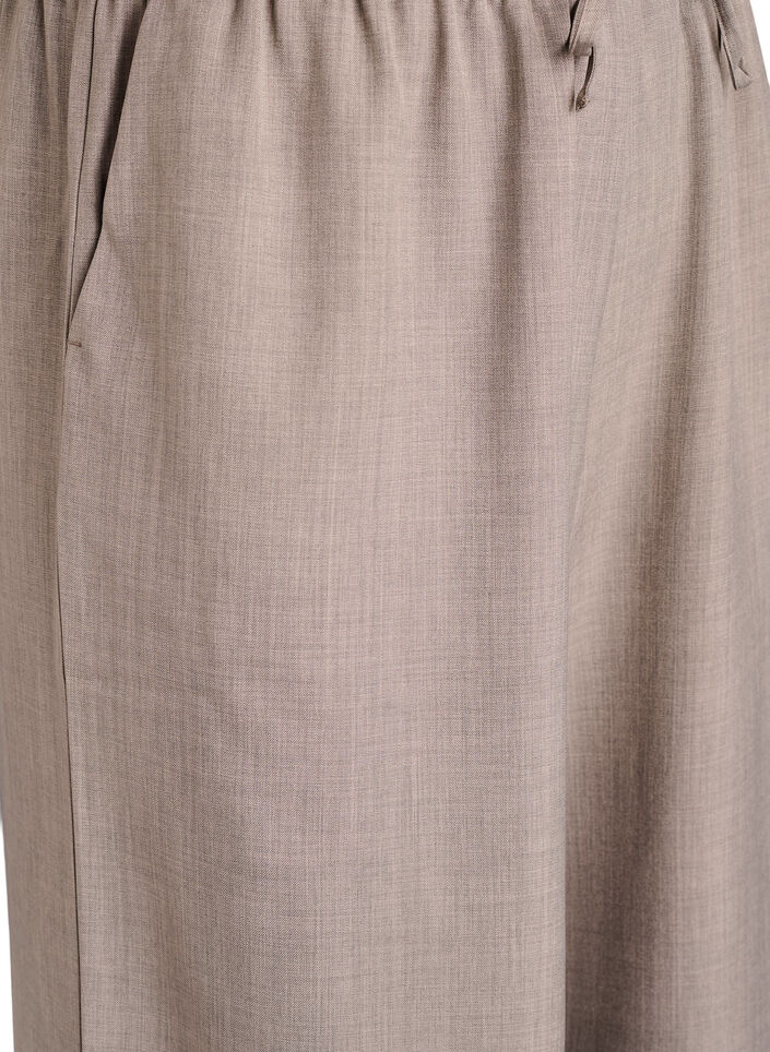 Pantalon taille haute &agrave; jambes larges, Beige, Packshot image number 2