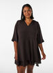 A-Linien-Kleid mit gestuften R&uuml;schen, Braun, Model image number 0
