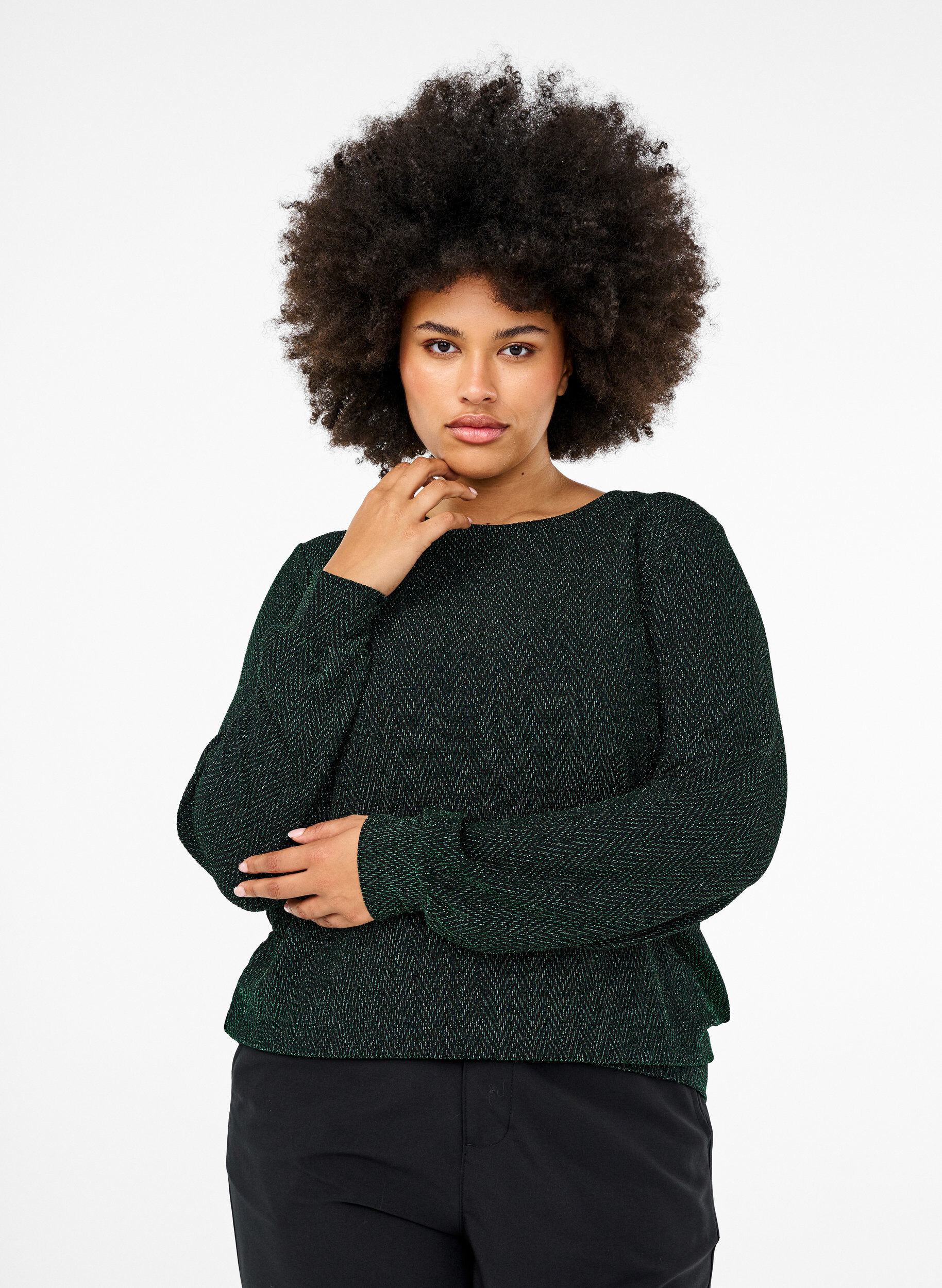 Zizzi Chemisier avec motif scintillant, Scarab ZigZagShimmer, Model image number 0