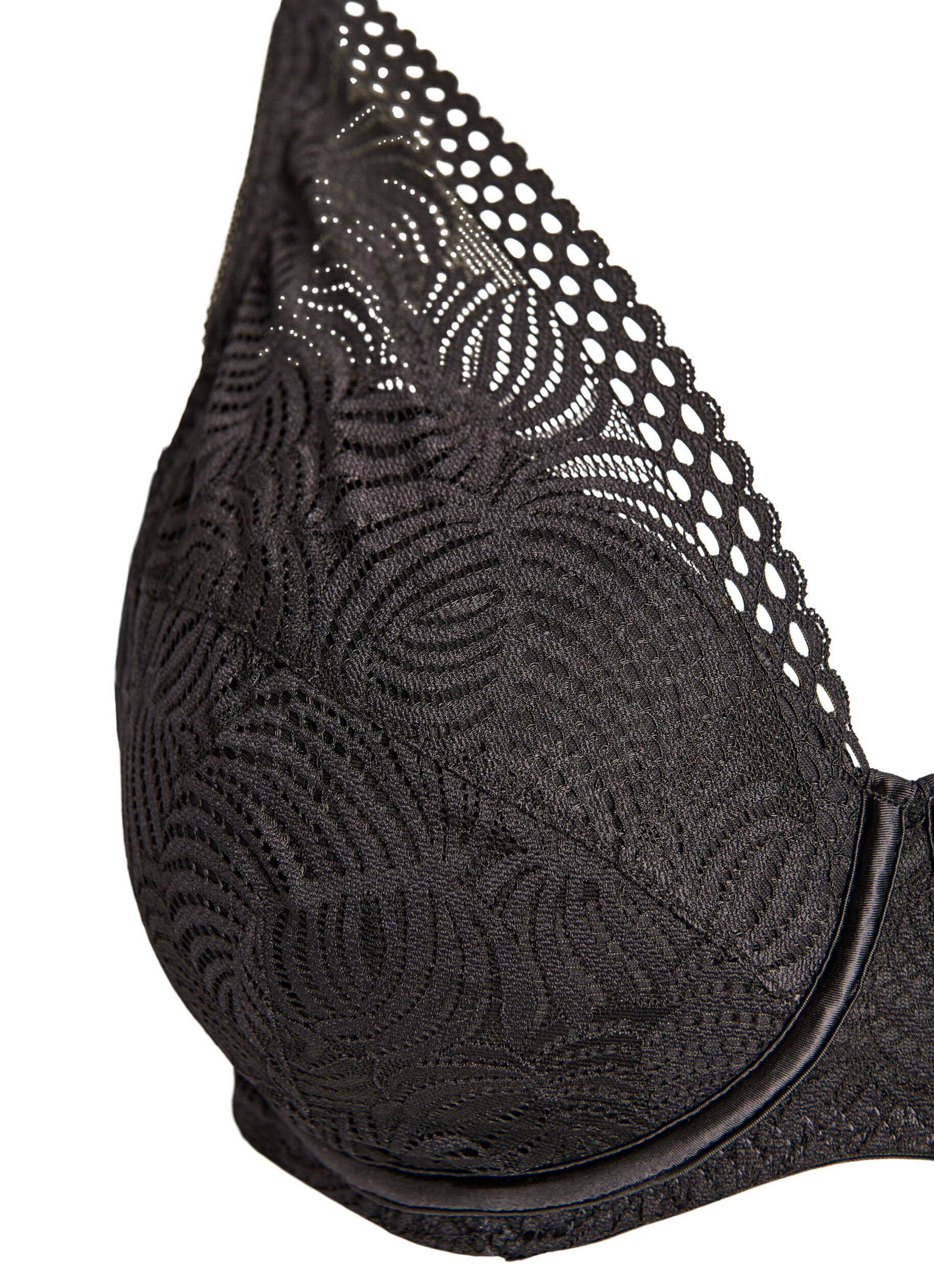 ZizziSoutien-gorge en dentelle avec bonnets rembourr&eacute;s, Noir, Packshot image number 2