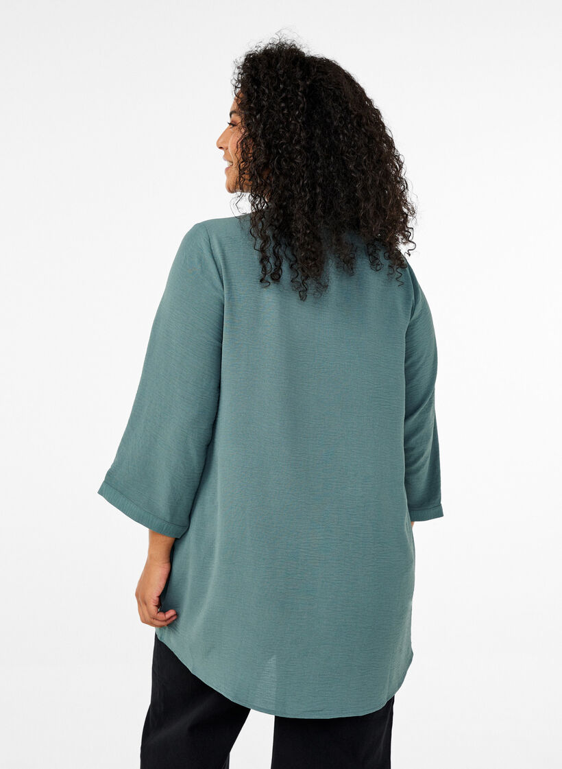 Tunique avec manches 3/4, Vert fonc&eacute;, Model image number 2