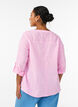 Hemdbluse aus Baumwolle mit V-Ausschnitt, Pink, Model image number 2