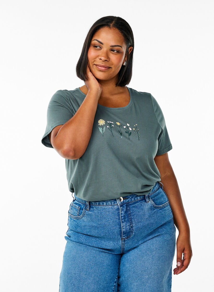 FLASH – T-shirt avec motif, Vert clair, Model image number 0