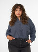 Chemise &agrave; carreaux avec strass, Bleu, Model image number 0