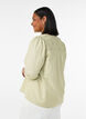 Blouse avec smock et manches 3/4, Vert clair, Model image number 2