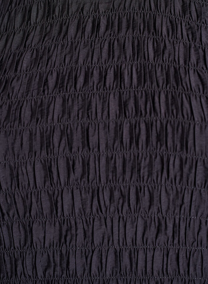 Blouse avec smocks et manches longues, Noir, Packshot image number 2