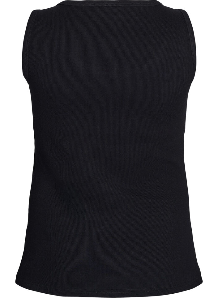 Haut ajust&eacute; avec motif, Noir, Packshot image number 1