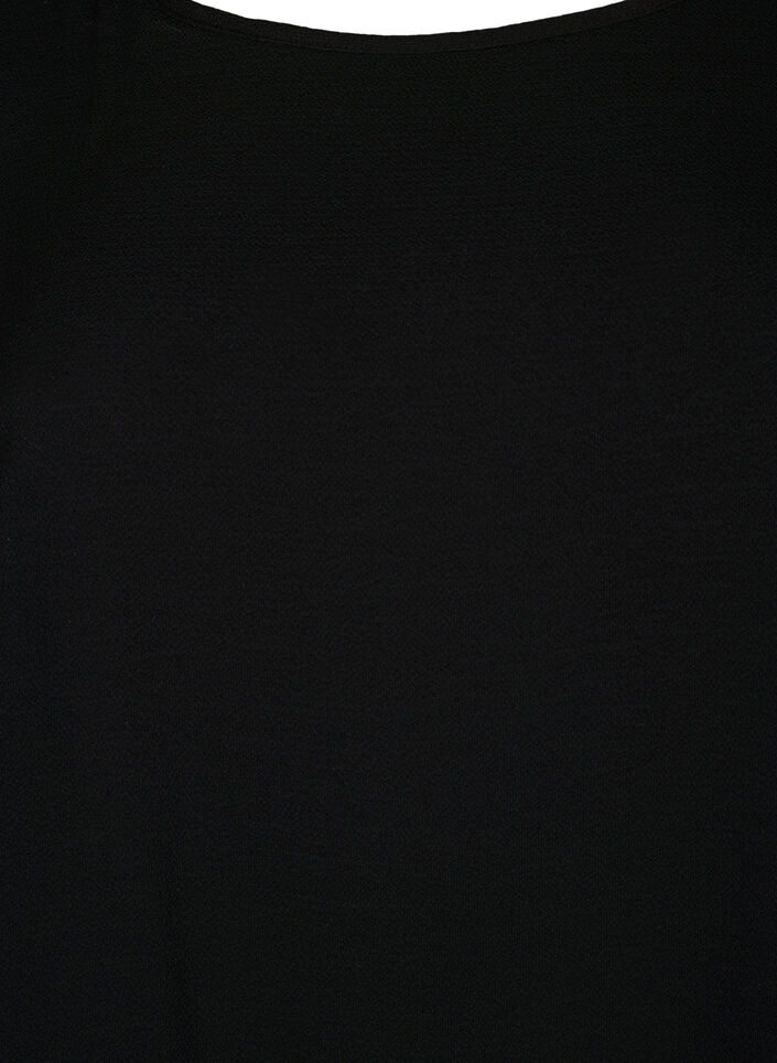 Kleid mit kurzen &Auml;rmeln, Schwarz, Packshot image number 2