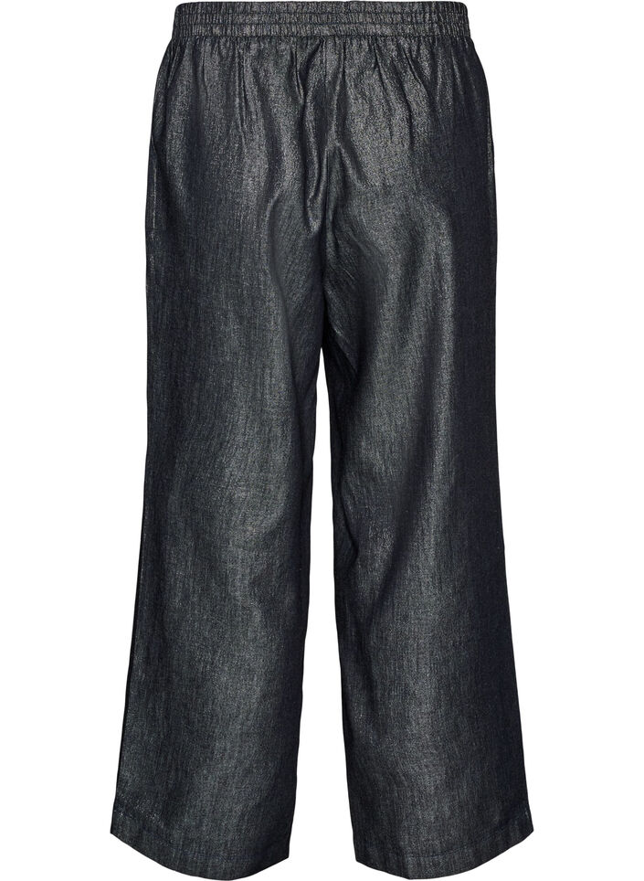 Straight Leg Jeans mit Glitzerfaden, Grau, Packshot image number 1