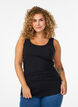Haut basique en coton, Noir, Model image number 0
