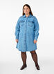 Robes en denim avec motif cœur, Bleu, Model image number 1