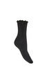 Chaussettes en coton avec bord ondul&eacute;, Noir, Packshot image number 1