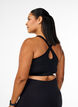 Soutien-gorge de sport avec poche avant, Noir, Model image number 2
