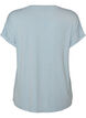 T-Shirt aus Viskose mit Glitzerstreifen, Blau, Packshot image number 1