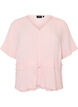 Bluse mit Struktur und Taillenbindung, Pink, Packshot image number 0