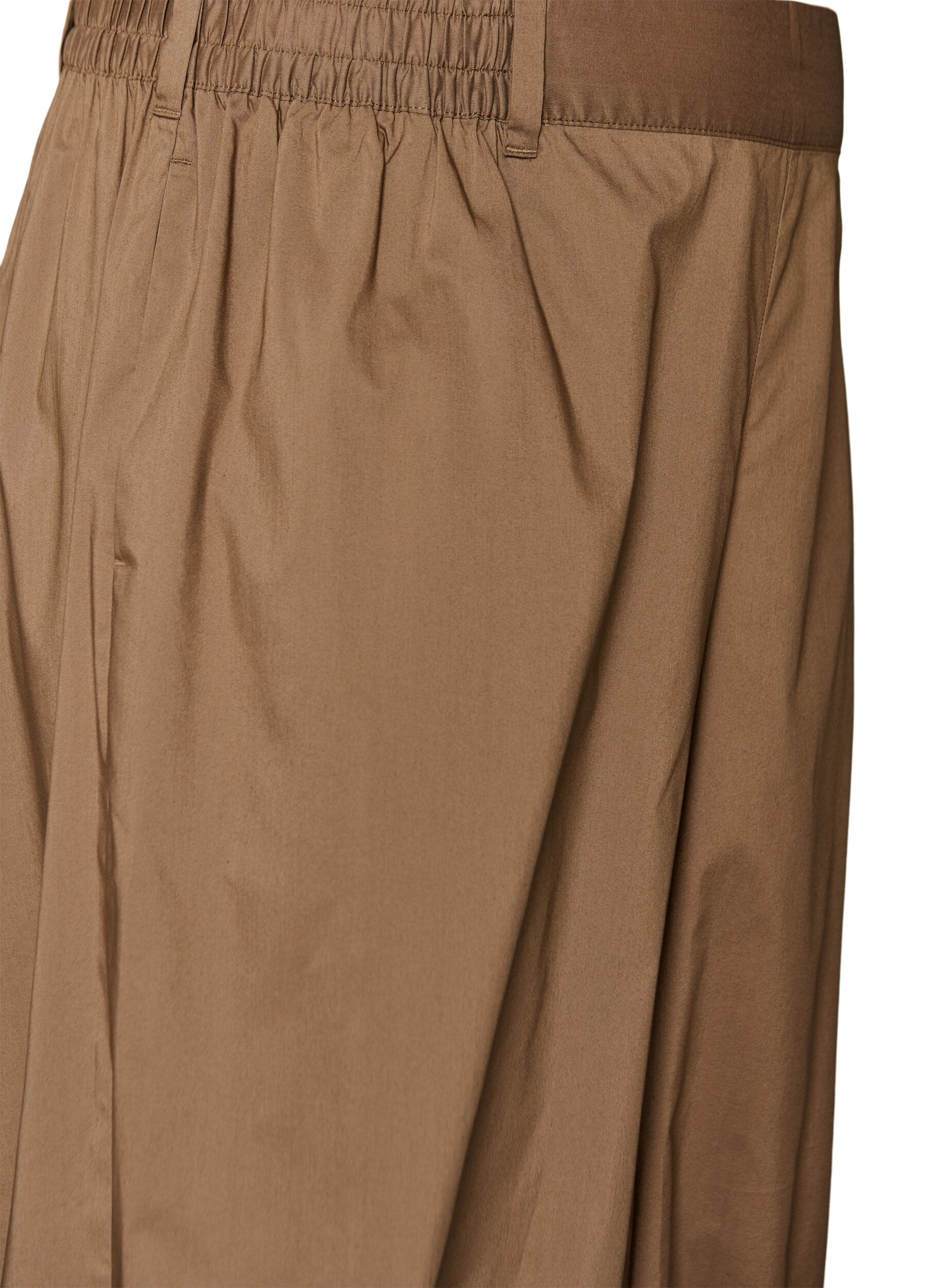 ZizziPantalon ballon taille haute avec ceinture &eacute;lastique, Marron, Packshot image number 2