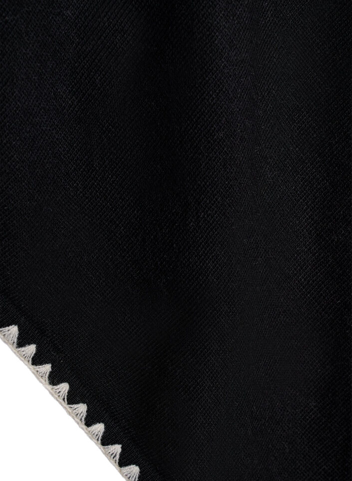 Poncho en maille fine, Noir, Packshot image number 3