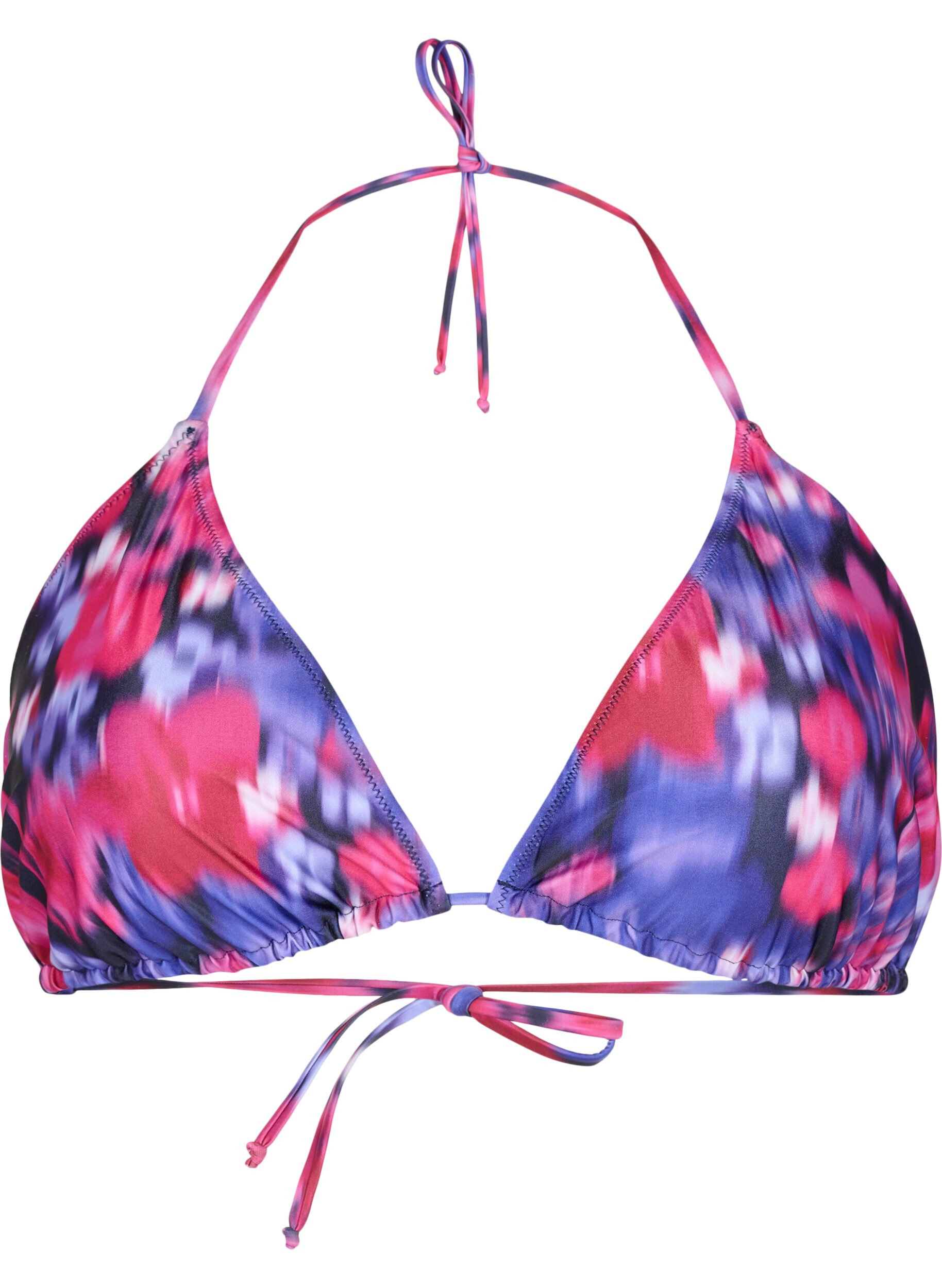 Zizzi Triangel-Bikini-BH mit Muster, Pink, Packshot image number 0