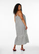 Robe d'&eacute;t&eacute; &agrave; rayures et &agrave; forme en A, Noir, Model image number 1