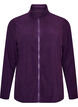 Haut en polaire avec zip et col montant, Violet, Packshot image number 0
