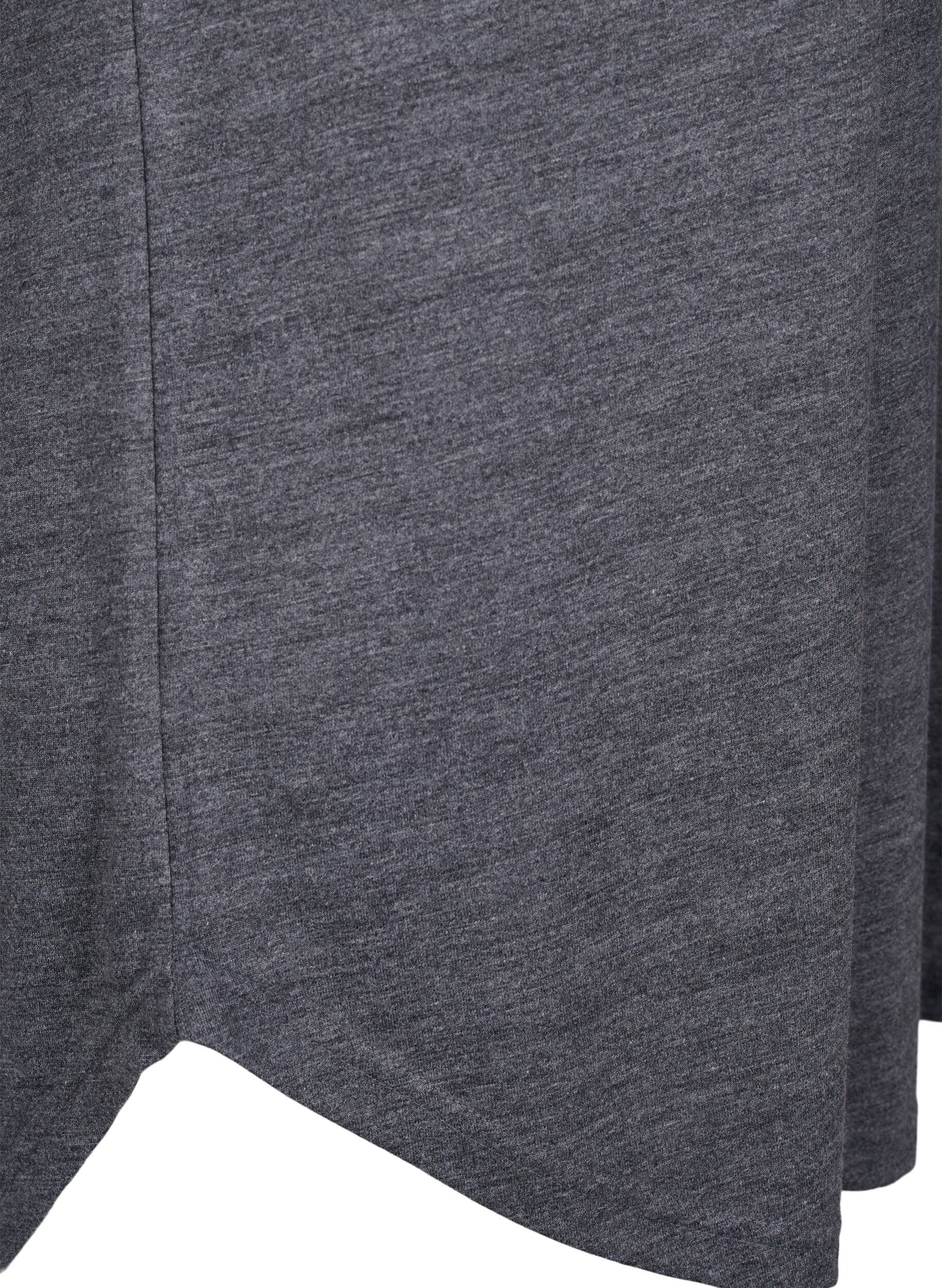 Zizzi Chemise de nuit &agrave; manches courtes avec imprim&eacute; de texte, , Packshot image number 3