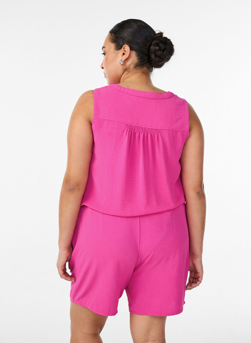 Short avec poches et ceinture &eacute;lastique, Rose, Model image number 2
