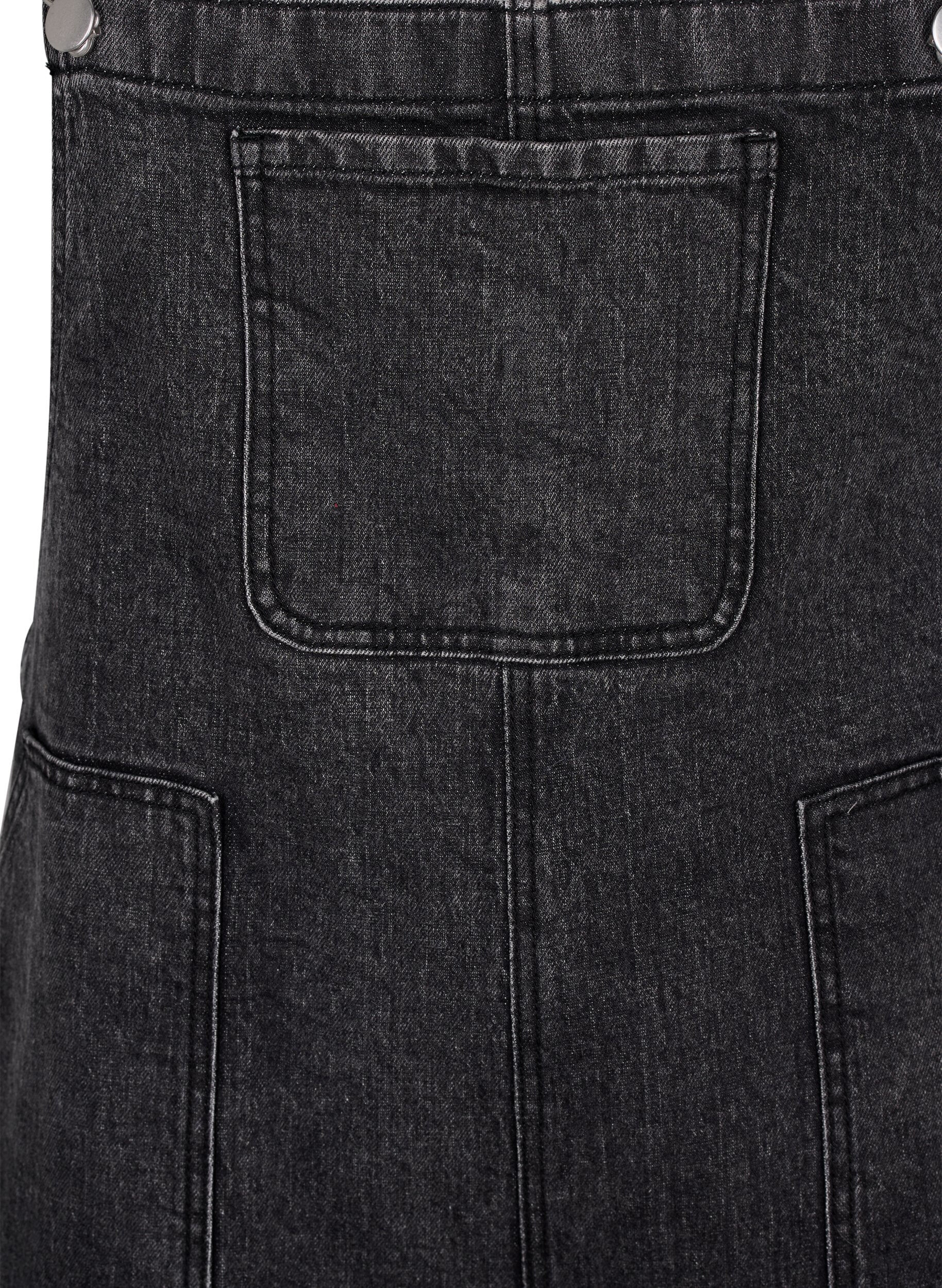 Zizzi Jeans-Overall, Dark Grey Denim, Packshot image number 2