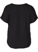 Blouse à manches courtes et encolure ronde, Noir, Packshot image number 1