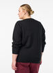 Feinstrick-Strickjacke mit Rundhalsausschnitt, Schwarz, Model image number 2
