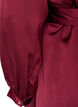 Robe courte en satin avec coupe portefeuille, Bordeaux, Packshot image number 3
