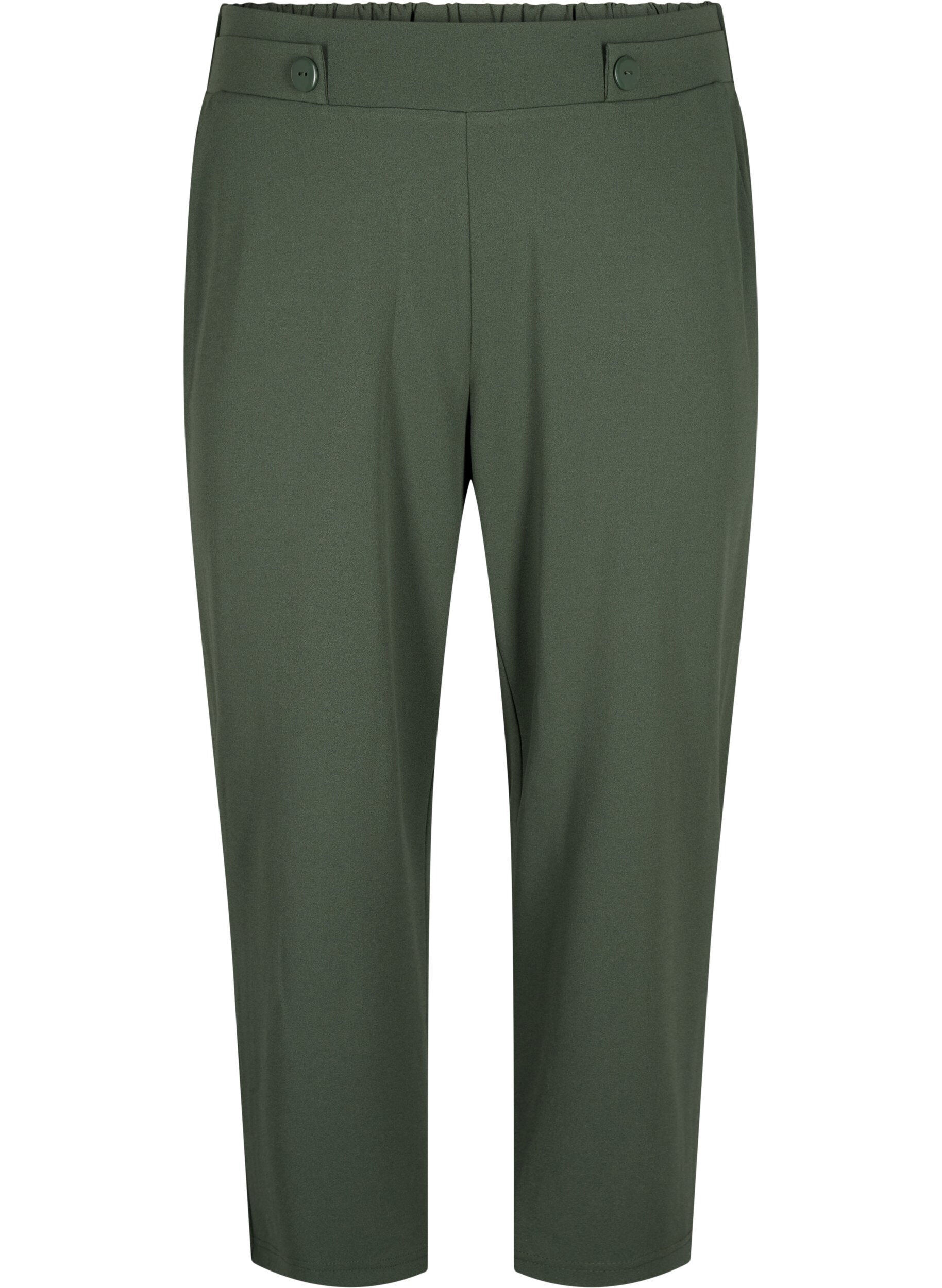 ZizziPantalon 7/8 coupe ample, Vert, Packshot image number 0