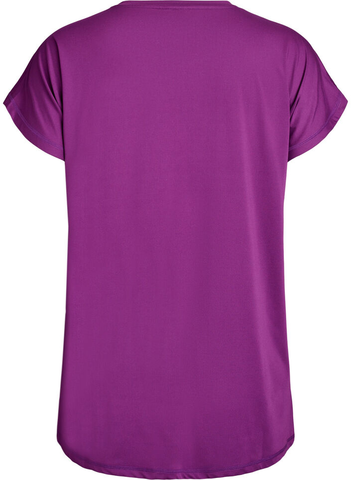 T-shirt long de sport, Violet, Packshot image number 1