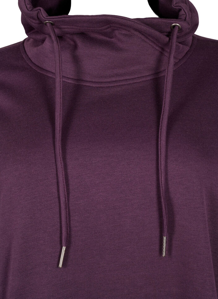 FLASH - Sweat-shirt à col montant, Plum Perfect, Packshot image number 2