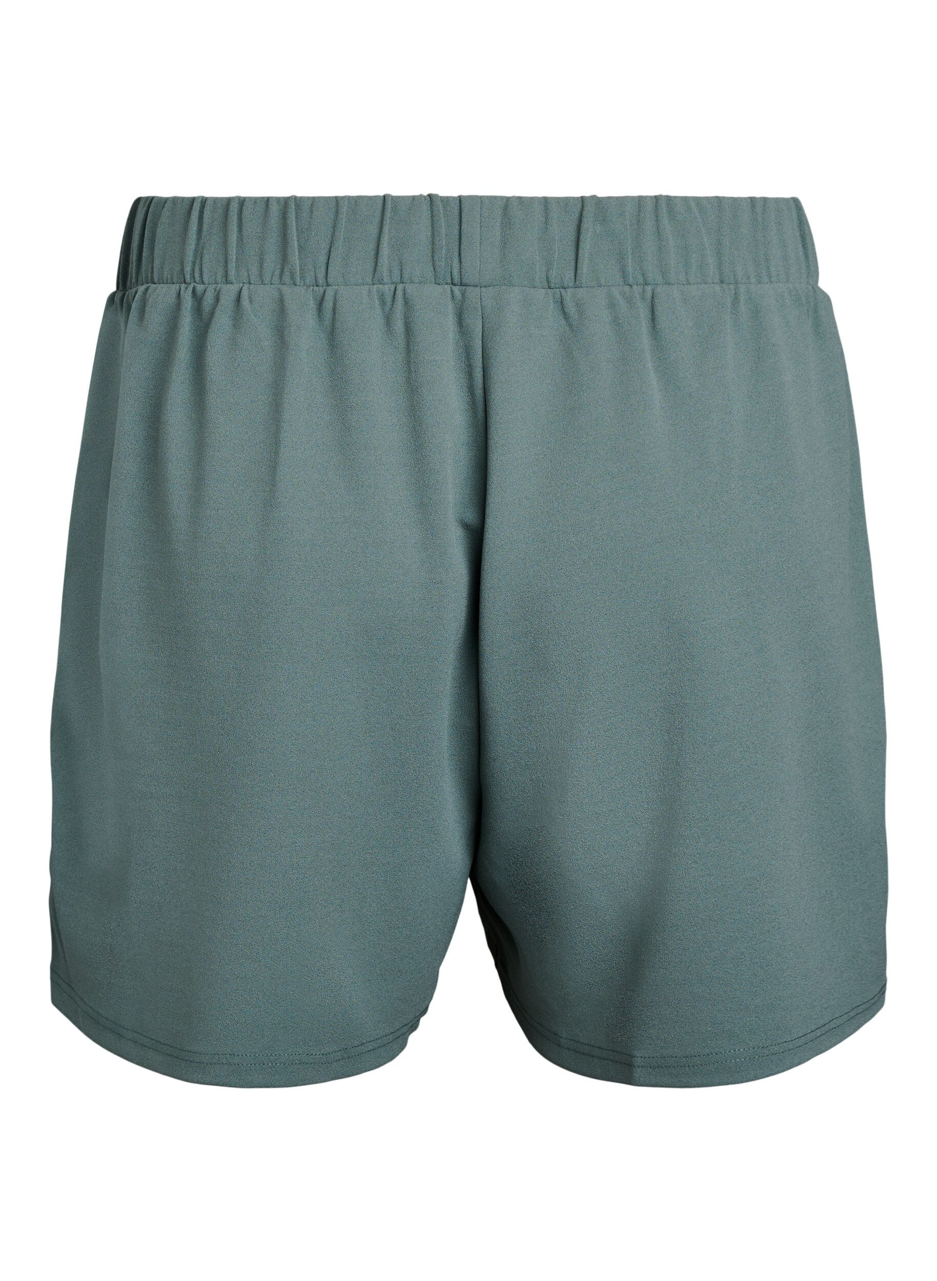 Zizzi FLASH - Shorts amples avec des poches, Vert fonc&eacute;, Packshot image number 1
