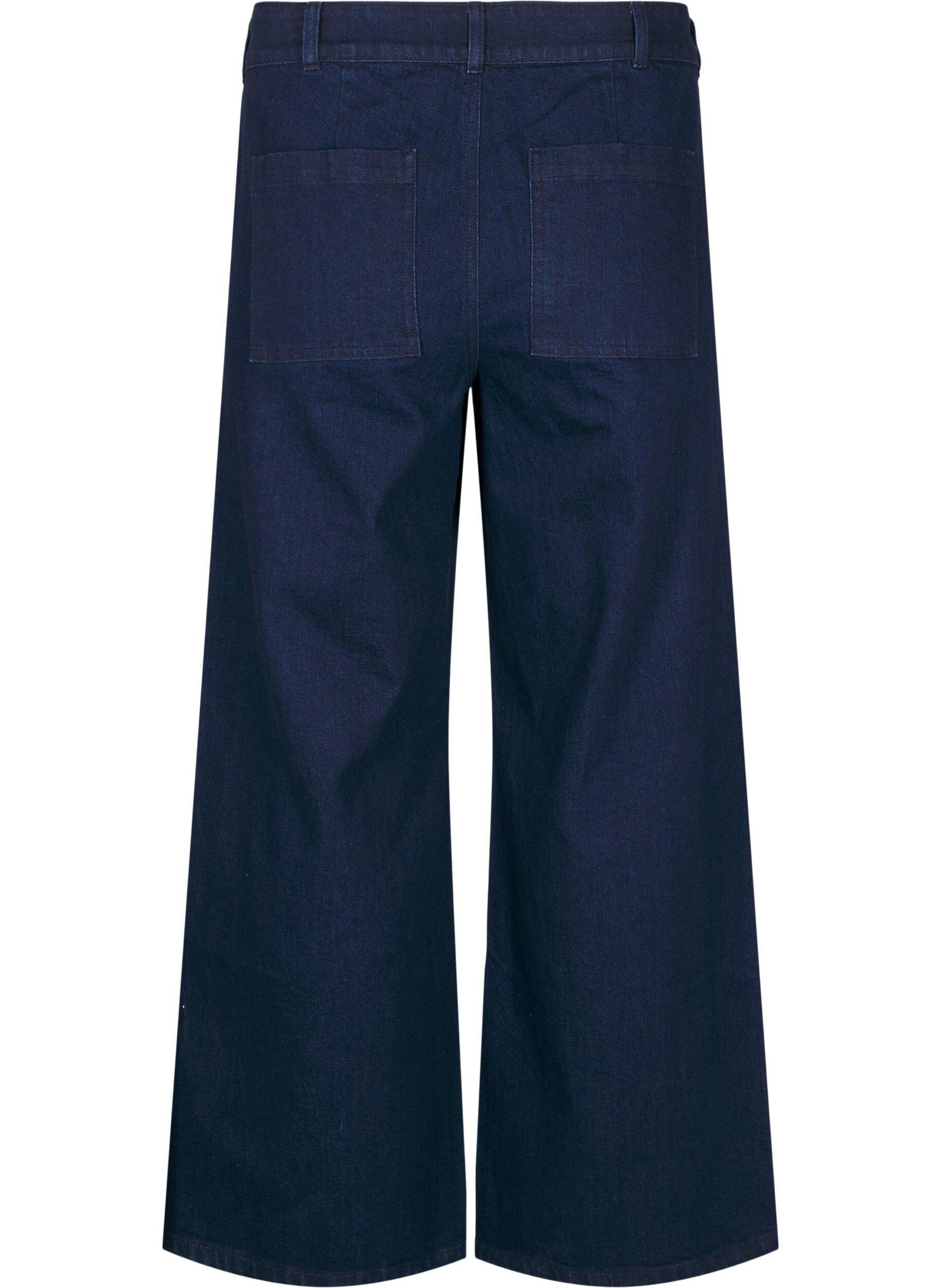 Zizzi Jean ample taille haute, Bleu, Packshot image number 1
