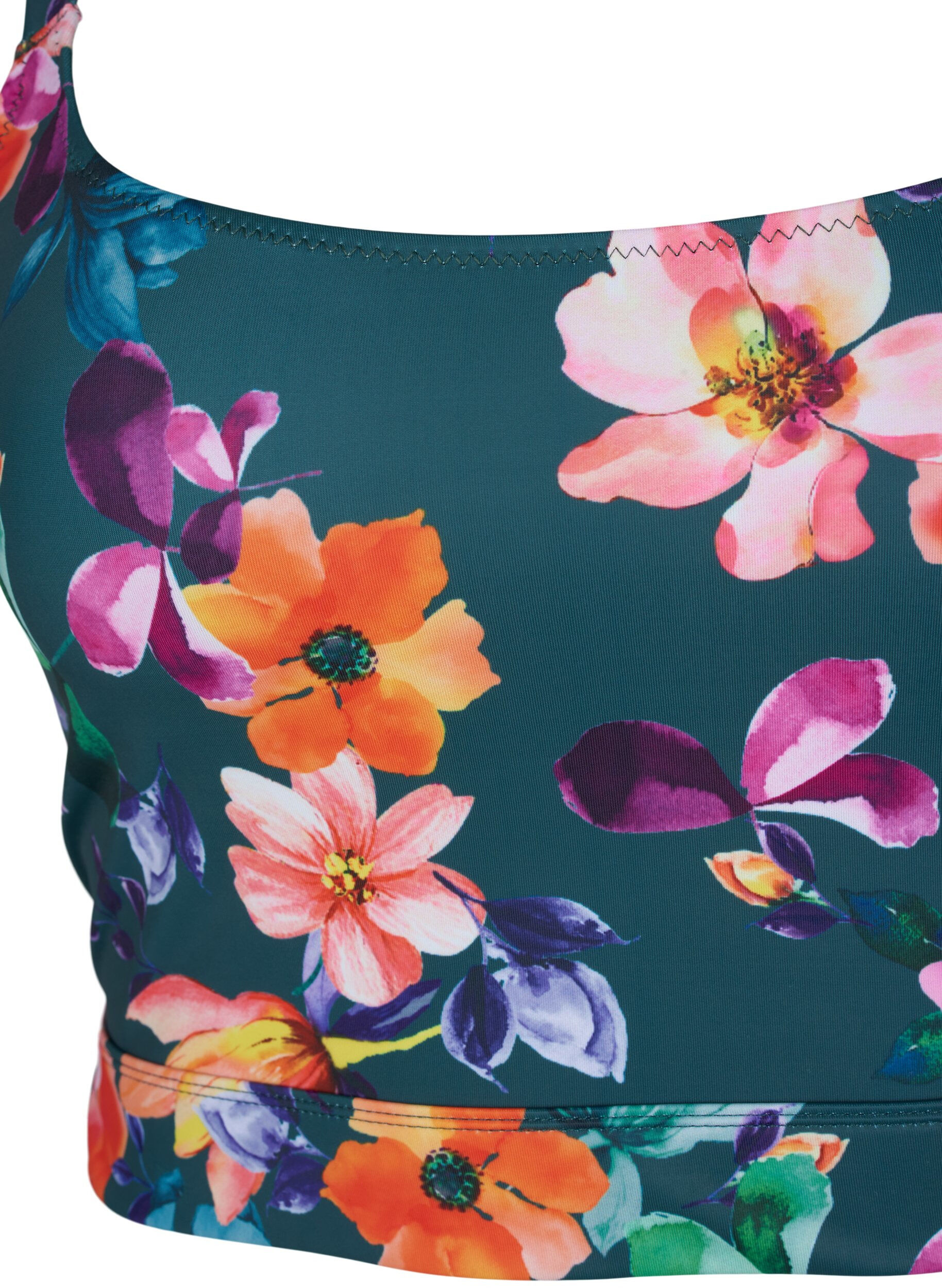 Zizzi Haut de bikini imprim&eacute; avec bretelles r&eacute;glables, Meave Print, Packshot image number 2