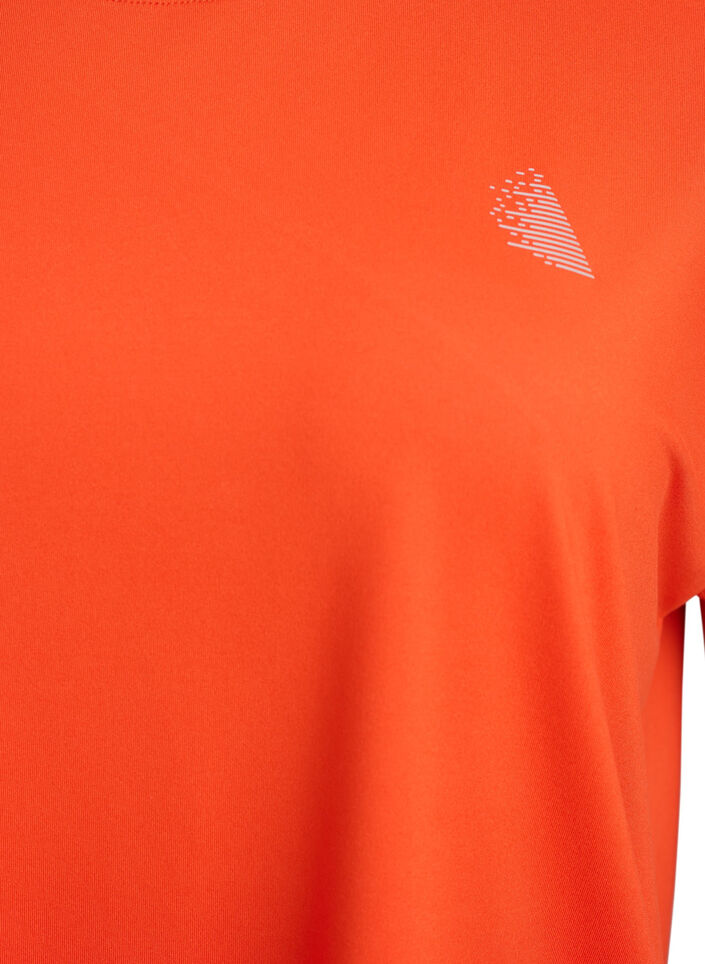 Einfarbiges Trainings-T-Shirt, Orange, Packshot