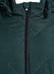 Long manteau d'hiver &agrave; fermeture &agrave; attaches et col en fausse fourrure, Vert fonc&eacute;, Packshot image number 2